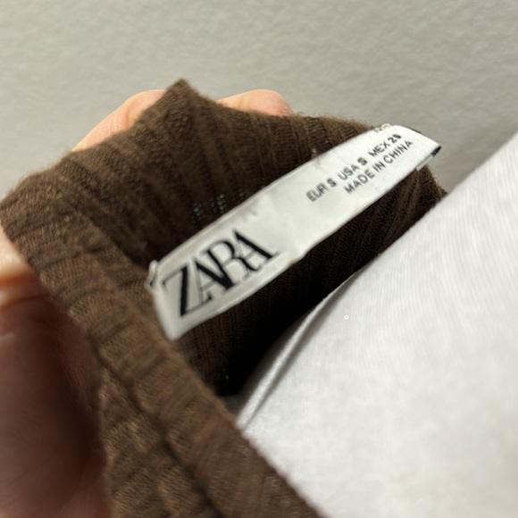 Zara slim fit long sleeve shirt/dress size small - Picture 6 of 7